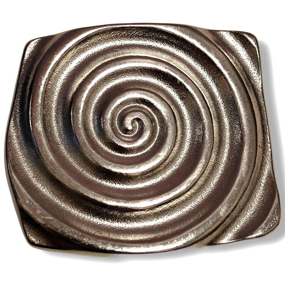 4437 Vintage Spiral Design Belt Buckle, 1.5 "40MM Antique Silver Belt